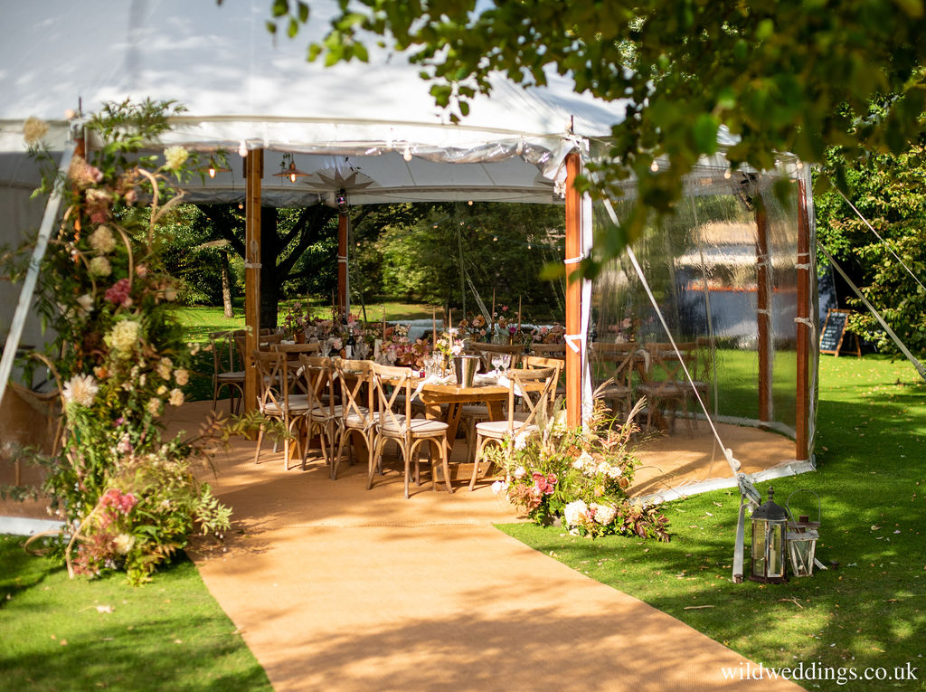 Small marquee wedding, wedding venue options